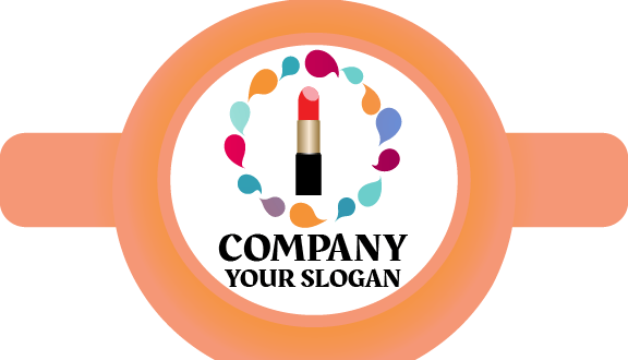 Cosmetic Colors Circle Business Card