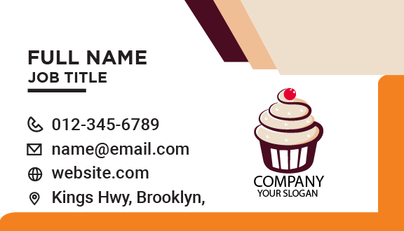 Creamy Muffin Bakery Business Card