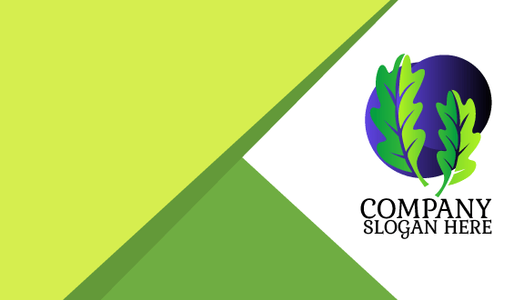 Kartu Nama Tanaman Hijau Kreatif