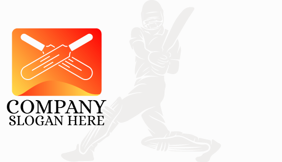 Biglietto Da Visita Con Mazze Da Cricket