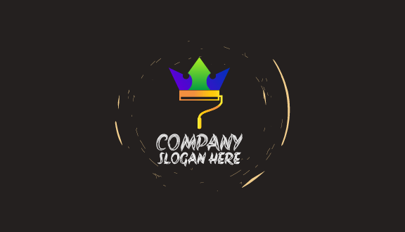 Crown Embedded Painter Business Card