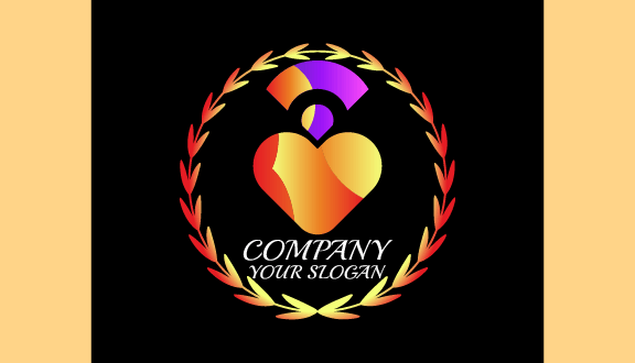 Biglietto Da Visita Carino Con Cuore Arancione Per Appuntamenti