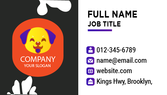 Delightful Puppy Pet Business Card