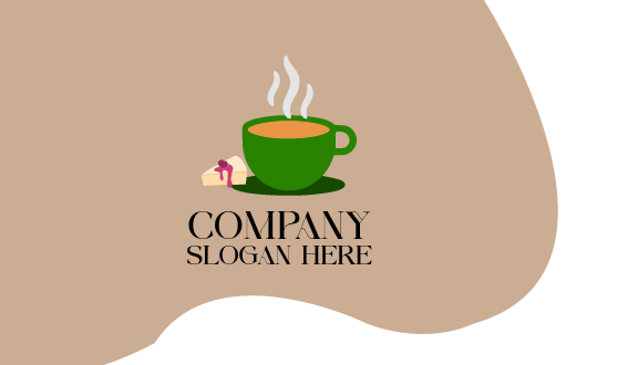 Biglietto Da Visita Con Vortici Di Caffè Denso