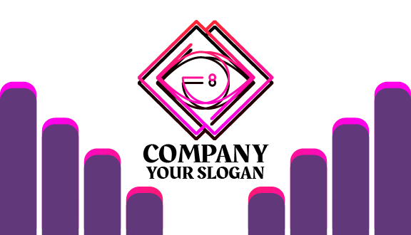 Cartão De Visita Abstrato De Olho De Diamante