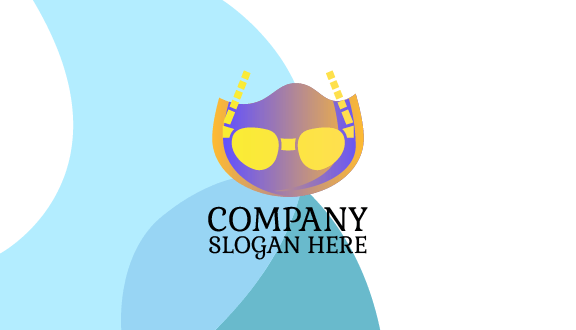 Kartu Nama Kaki Kacamata Bertitik