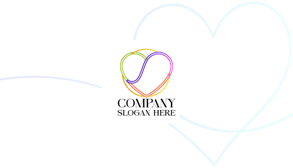 Cartão De Visita Coração De Camada Dupla