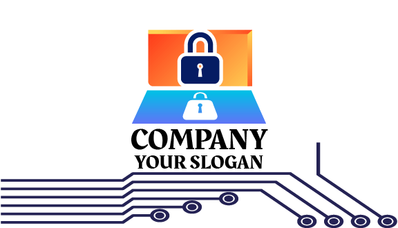 Cartão De Segurança De Segurança Informática Dupla Padlock