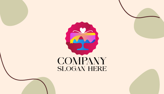 Kartu Nama Kue Icing Menetes