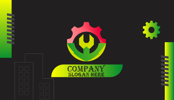 Cartão De Visita Industrial Bicolor