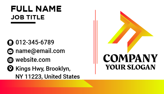 Dynamic Company Business Card