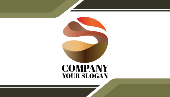 Cartão De Visita Abstrato Da Terra