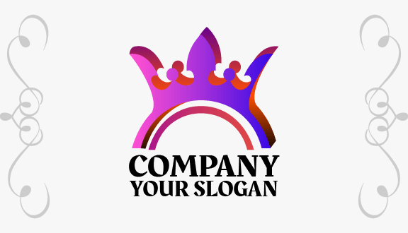 Elegant Crown Business Card