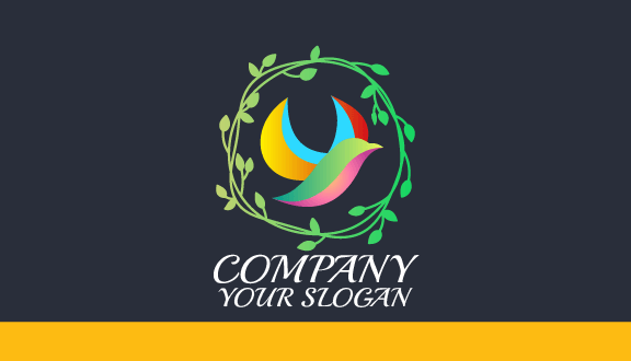 Elegantly Gleaming Bird Business Card