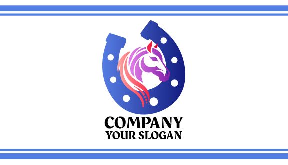 Equine Shoe Horse Business Card