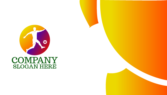 Exciting Football Business Card