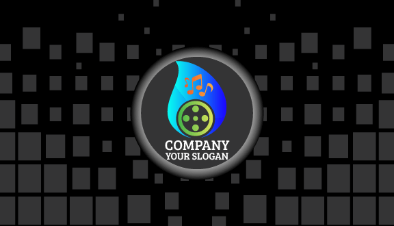 Film Reel Entertainment Free Business Card