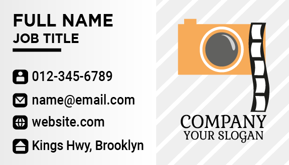 Film Reel Photography Business Card