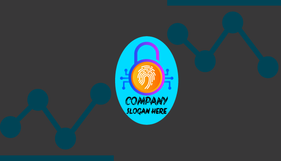 Cartão De Segurança De Impressão Digital De Impressões De Informática