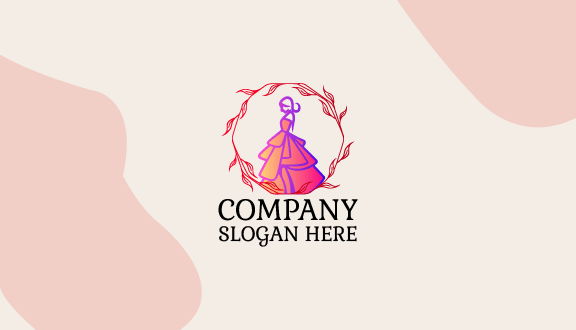 Flayer Orange Gown Boutique Business Card