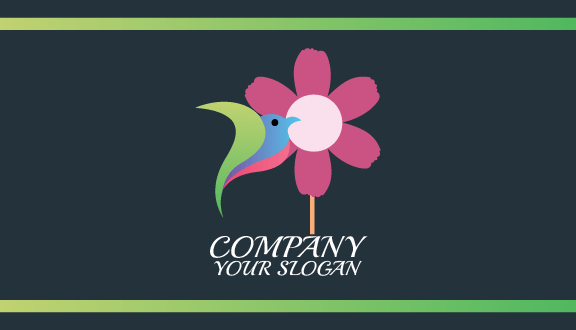 Floral Bird Business Card