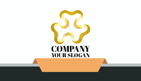 Cartão De Visita Abstrato De Flor