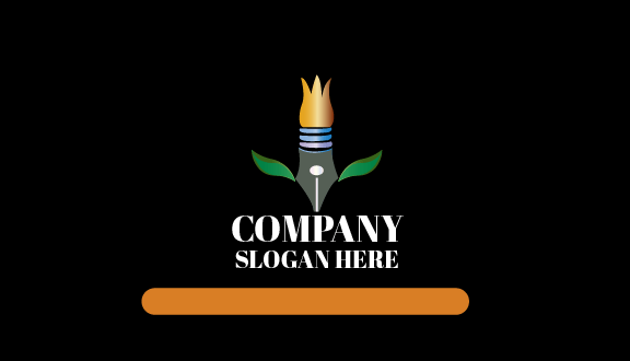 Cartão De Visita De Arte Coroado De Flores