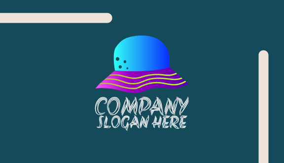 Flowy Design Hat Business Card