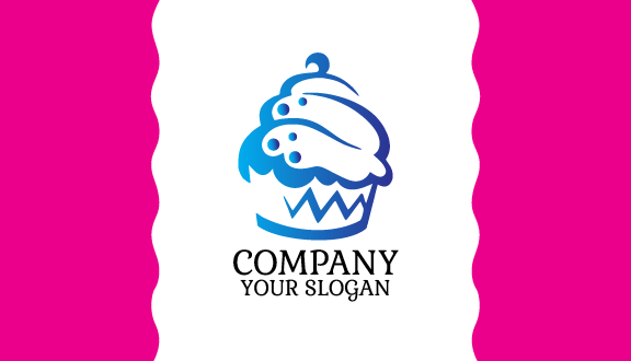 Kartu Nama Cupcake Lembut