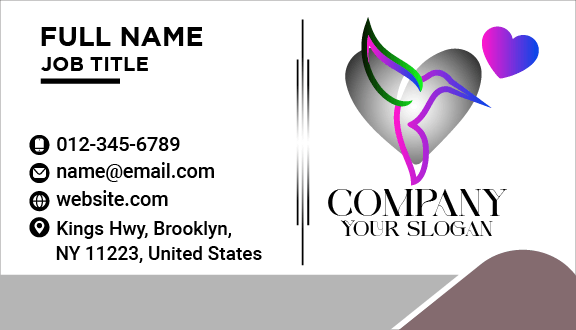 Flying Bird Love Business Card