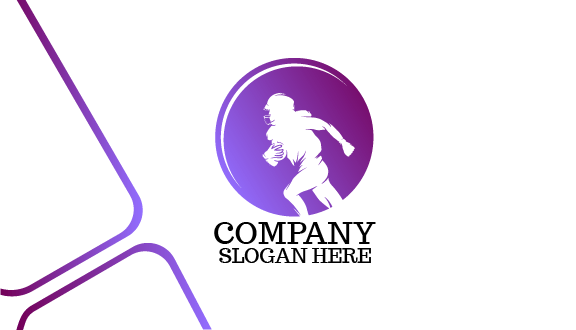 Football Striker Business Card