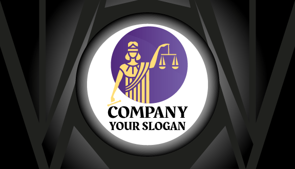 Free Lawyer Justice Business Card