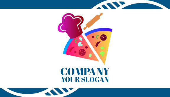 Fresh Mushroom Pizza Business Card