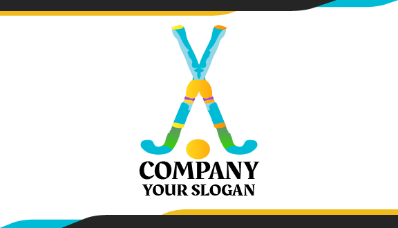 Frozen Hockey Sticks Business Card