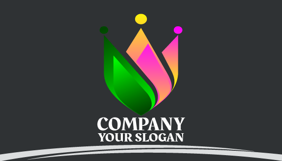 Fuchsia Pink Crown Business Card