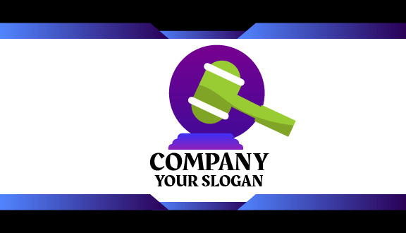 Gavel Lawyer Business Card
