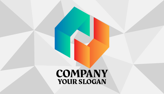 Cartão De Visita Com Formas Abstratas Geométricas