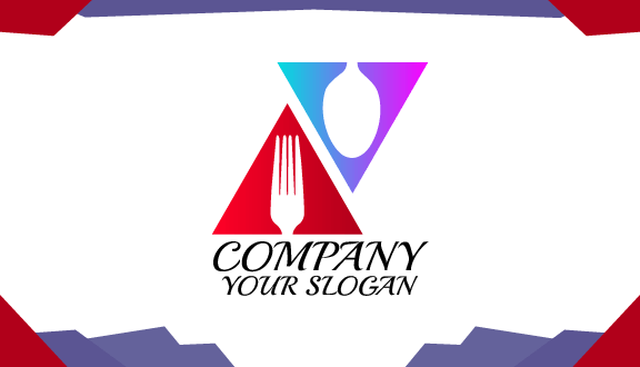 Geometric Catering Business Card