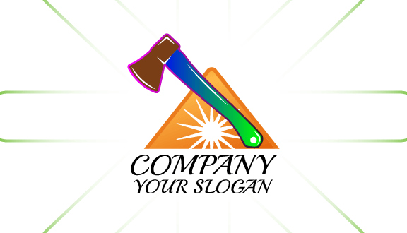 Glossy Hammer Handyman Business Card