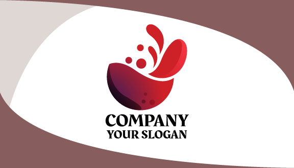 Glossy Red Juice Business Card