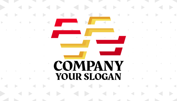 Cartão De Visita Abstrato Dourado E Vermelho