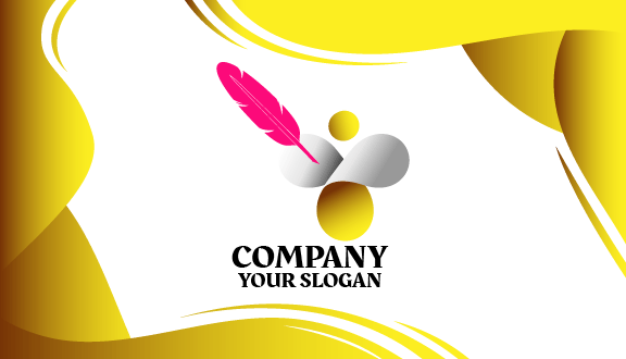 Cartão De Visita De Arte De Autocolante Dourado