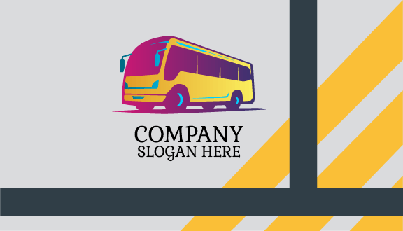 Golden Yellow Bus Business Card