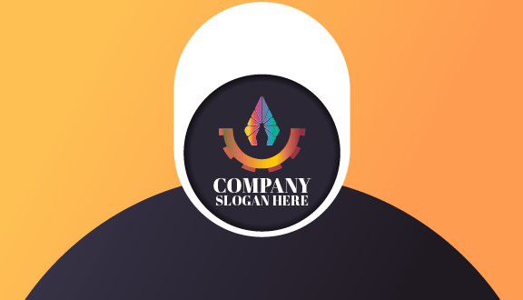 Cartão De Visita De Arte De Gradiente