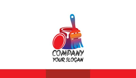 Gradient Canister Painter Business Card