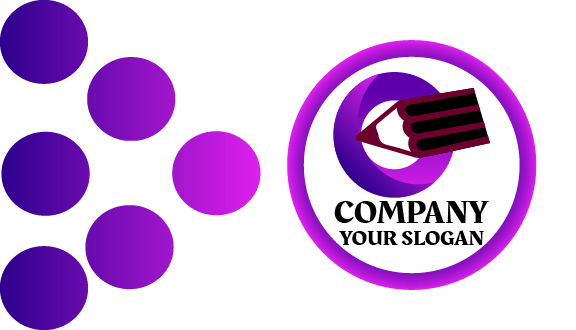 Gradient Circle Board Business Card