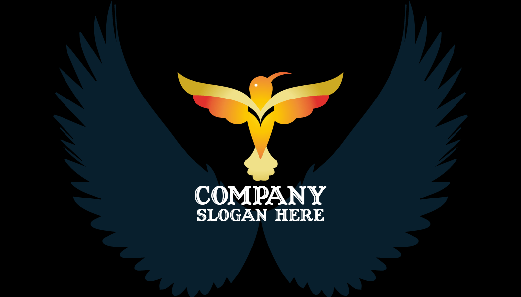 Gradient Flight Bird Business Card