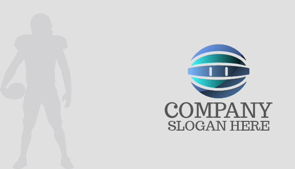 Gradient Football Business Card