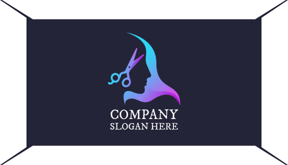 Gradient Hair Salon Business Card