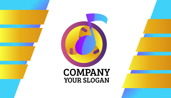 Gradient Player Entertainment Business Card